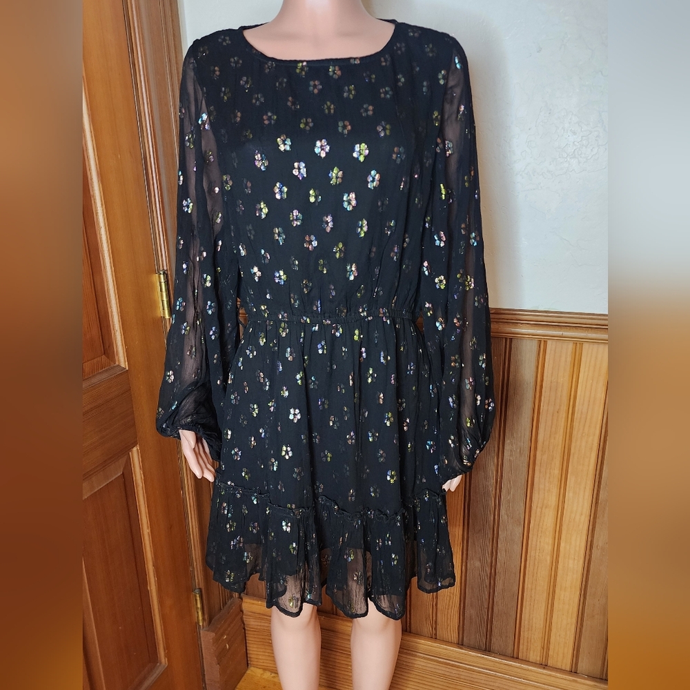 Oliphant Balloon Waisted Dress Size Large